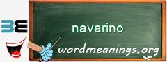 WordMeaning blackboard for navarino